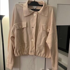 Zara Cream Button-Up Cardigan